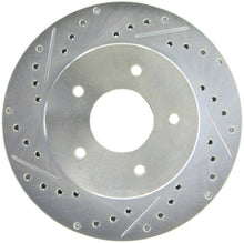 Load image into Gallery viewer, StopTech Select Sport 63-82 Chevrolet Corvette Slotted and Drilled Right Front Rotor