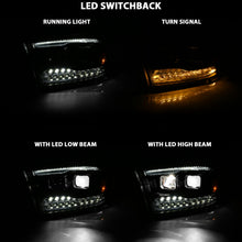 Load image into Gallery viewer, ANZO 2019-2020 Dodge Ram 1500  LED Projector Headlights Plank Style w/ Sequential Black (Passenger)