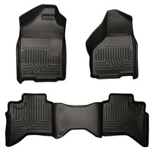 Load image into Gallery viewer, Husky Liners 09-12 Dodge Ram 1500 Quad Cab WeatherBeater Black Front &amp; Second Seat Floor Liner - GTR Auto