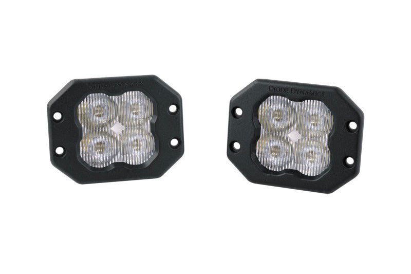 Diode Dynamics SS3 LED Pod Sport - White SAE Fog Flush (Pair)