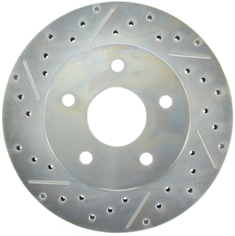 StopTech Select Sport 99-04 Jeep Grand Cherokee SportStop Slotted & Drilled Front Right Rotor