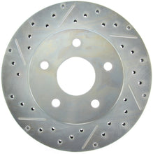 Load image into Gallery viewer, StopTech Select Sport 99-04 Jeep Grand Cherokee SportStop Slotted &amp; Drilled Front Right Rotor
