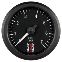 Load image into Gallery viewer, Autometer Stack Instruments 52mm 0-7 BAR M10 (M) Mechanical Oil Pressure Gauge - Black