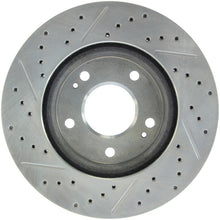 Load image into Gallery viewer, StopTech Select Sport 04-06 Mitsubishi Lancer / 01-05 Sebring Slotted and Drilled Left Front Rotor