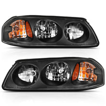 Load image into Gallery viewer, ANZO 2000-2005 Chevy Impala Crystal Headlight Black Amber