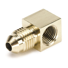 Load image into Gallery viewer, Autometer 1/8 NPTF Female to-4AN Male Pressure Gauge Adaptor 90 Deg (Brass)