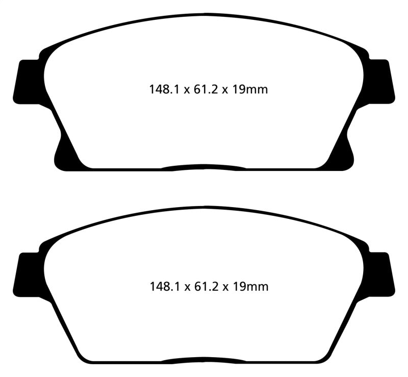 EBC 13+ Buick Encore 1.4 Turbo Greenstuff Front Brake Pads