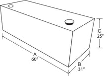 Load image into Gallery viewer, Tradesman Aluminum L-Shape Liquid Storage Tank Combo (48in. / 100 Gallon Capacity) - Brite