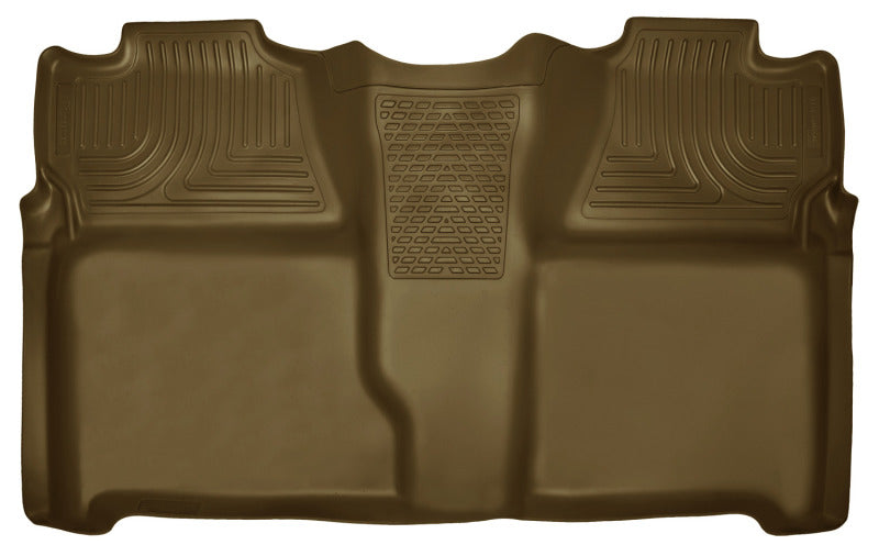 Husky Liners 07-13 Chevy Silverado 1500/2500HD Crew Cab PU Weatherbeater Tan 2nd Seat Floor Liner