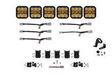 Load image into Gallery viewer, Diode Dynamics SS5 Pro Universal CrossLink 6-Pod Lightbar - Yellow Combo