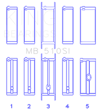 Load image into Gallery viewer, King Engine Bearings Chrysler 360 Main Bearing Set