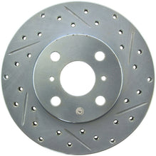 Load image into Gallery viewer, StopTech 92-95 Toyota Paseo Slotted &amp; Drilled Left Front Brake Rotor