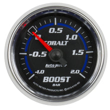 Load image into Gallery viewer, Autometer Cobalt Gauge Vac/Boost 2 1/16in -1 - +2 Bar Mechanical Cobalt