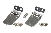 Load image into Gallery viewer, Kentrol 97-06 Jeep Wrangler TJ Hood Hinge Pair - Polished Silver