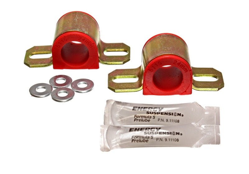 Energy Suspension 86-91 Mazda RX7 Red 24mm Front Sway Bar Bushings - GTR Auto