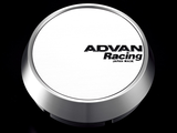 Advan 63mm Middle Centercap - White/Silver Alumite