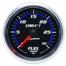 Load image into Gallery viewer, Autometer Cobalt 52mm 0-30 PSI Full Sweep Electronic Fuel Pressure Gauge