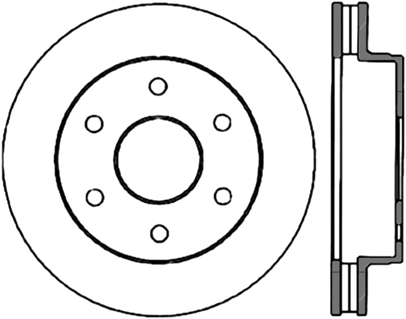 StopTech 88-98 Chevy K1500/K2500 Cryo Slotted Front Right Sport Brake Rotor