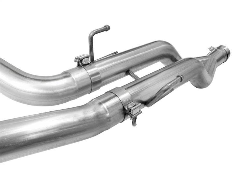 aFe MACHForce XP DPF-Back Exhaust 3in SS w/ 6in Polished Tips 2014 Dodge Ram 1500 V6 3.0L EcoDiesel