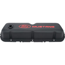 Load image into Gallery viewer, Ford Mustang Logo Black Crinkle Valve Cover