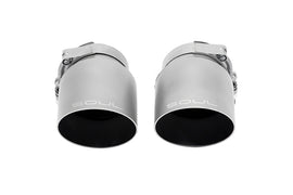 SOUL 17-19 Porsche 991.2 Carrera (w/ PSE) Bolt On Exhaust Tips - 4in Straight Cut Sig Satin Tips