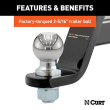 Load image into Gallery viewer, Curt Loaded Ball Mount w/2-5/16in Ball (2in Shank 7500lbs 4in Drop)