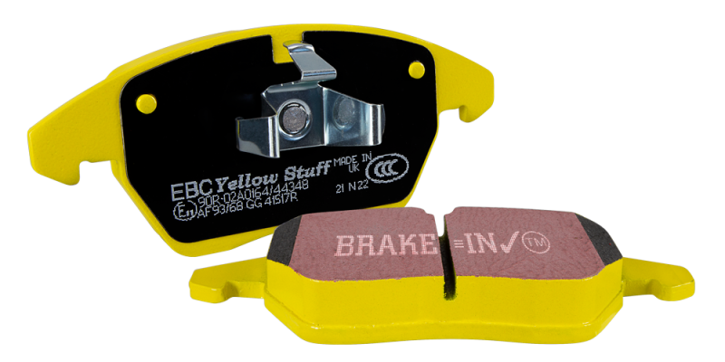 EBC 04-05 Mitsubishi Lancer Evo 8 2.0T (FQ400 w/Alcon Caliper) Yellowstuff Front Brake Pads