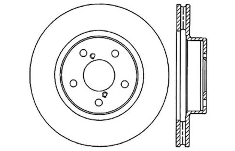 StopTech Power Slot 11/92-01 Subara Impreza / 95-01 Outback Front Left Drilled & Slotted Rotors