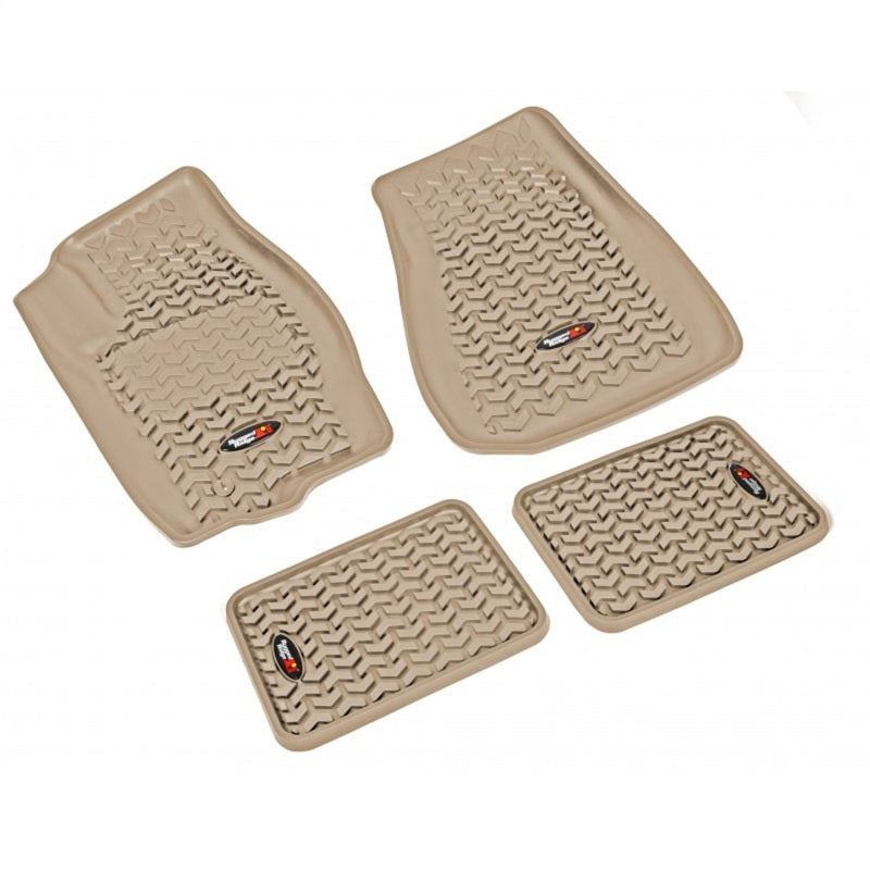 Rugged Ridge Floor Liner Front/Rear Tan 2005-2010 Jeep Grand Cherokee WK