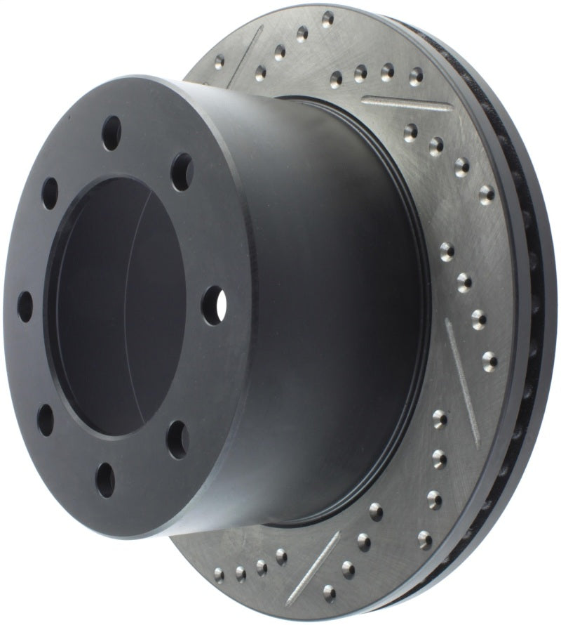 StopTech 04-09 Silverado 3500 4WD/06-09 2WD (Dual Rear Wheel) Slotted & Drilled Right Rear Rotor