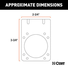 Load image into Gallery viewer, Curt Connector Mounting Bracket for 7-Way RV Blade (Black Packaged)