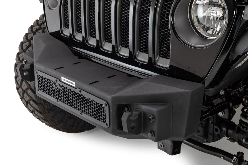 Go Rhino 07-20 Jeep Wrangler JL/JLU/JK/JKU/Gladiator JT Rockline Front Stubby Bumper - GTR Auto