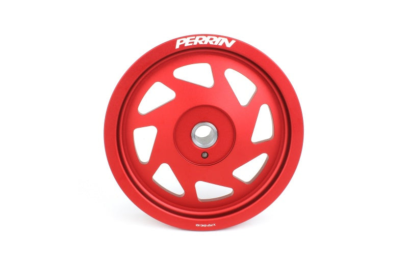 PERRIN 19-21 Subaru WRX / 16-18 Forester / 15-19 Legacy Lightweight Crank Pulley - Red - GTR Auto