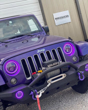 Load image into Gallery viewer, Oracle 7in High Powered LED Headlights - Black Bezel - ColorSHIFT No Controller