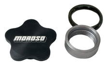 Load image into Gallery viewer, Moroso Universal Filler Cap Kit - 1-3/8-12 - Aluminum Bung - Black Anodized