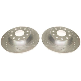 Power Stop 2019 Volkswagen Jetta Rear Evolution Drilled & Slotted Rotors - Pair