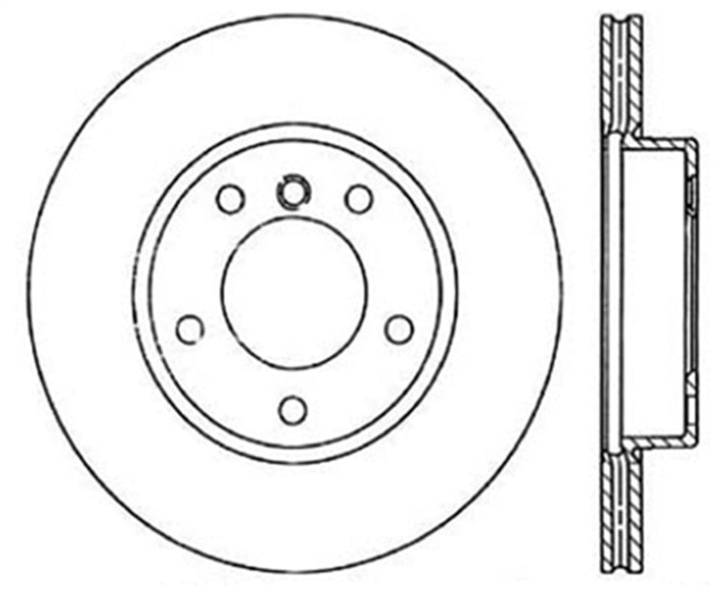 StopTech 97-20 BMW 540i / 97-01 740i / 95- 01 740iL Sport Cryo Drilled & Slotted Rotor - Front Right