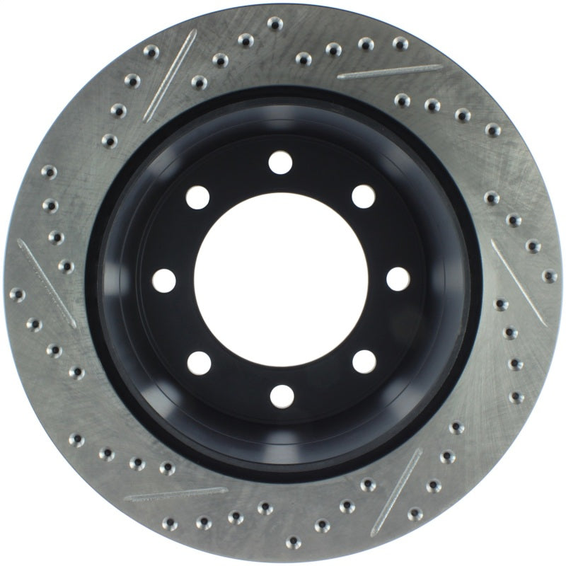 StopTech 04-09 Silverado 3500 4WD/06-09 2WD (Dual Rear Wheel) Slotted & Drilled Left Rear Rotor