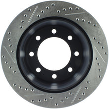 Load image into Gallery viewer, StopTech 04-09 Silverado 3500 4WD/06-09 2WD (Dual Rear Wheel) Slotted &amp; Drilled Left Rear Rotor