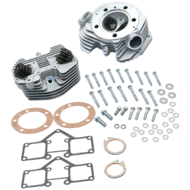 S&S Cycle 79-84 BT Super Stock 3-5/8in Bore Band Style Dual Plug Cylinder Head Kit - Natural