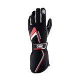 OMP Tecnica Gloves My2021 Black/Red - Size S (Fia 8856-2018)
