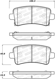 StopTech Street Brake Pads - Front
