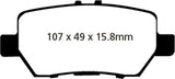 EBC 05-08 Acura RL 3.5 Redstuff Rear Brake Pads