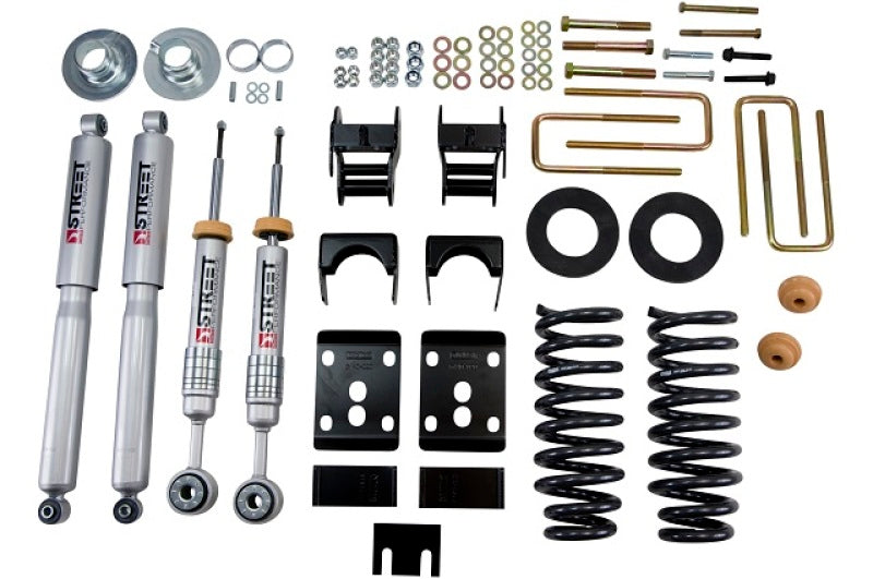 Belltech 09-13 Ford F150 Std Cab Short Bed 2in. or 3in. F/4in. R drop w/ SP Shocks Lowering Kits