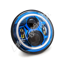 Load image into Gallery viewer, Letric Lighting 7? Blue Color Collection LED Headlamp with Full Halo