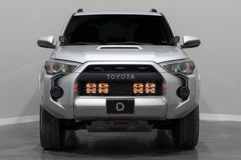 Diode Dynamics 14-23 Toyota 4Runner SS5 Stealth Grille LED 2-Pod Kit - Yellow Pro Driving