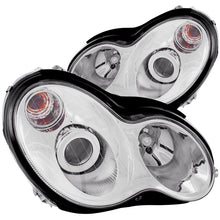 Load image into Gallery viewer, ANZO 2002-2004 Mercedes Benz C Class W203 Projector Headlights w/ Halo Chrome