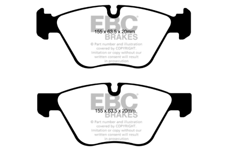 EBC 08-10 BMW 128 3.0 Yellowstuff Front Brake Pads