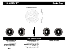 Load image into Gallery viewer, Centric 12-19 Jeep Grand Cherokee Premium Front CryoStop Brake Rotor