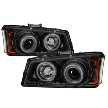 Load image into Gallery viewer, Spyder Chevy Silverado 1500 03-06 Projector Headlights CCFL Halo LED Blk High H1 PRO-YD-CS03-CCFL-BK
